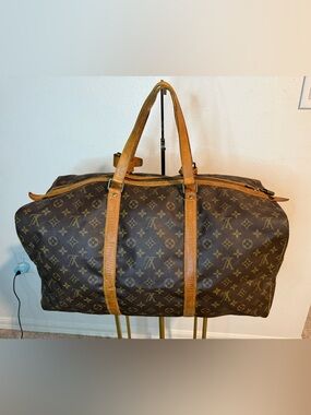 Authentic Vintage LOUIS VUITTON Sac Souple 55 Monogram Duffle Bag Weekender